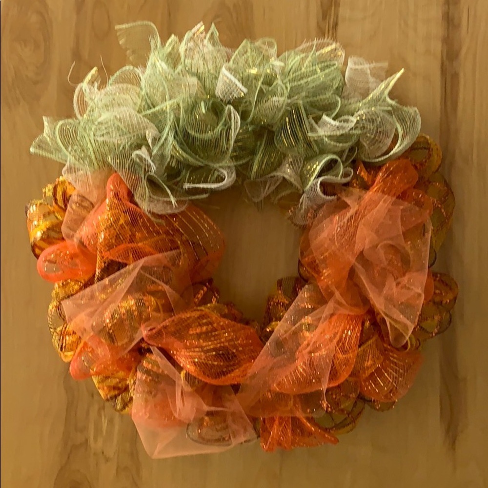 Pumpkin Wreath for the Fall